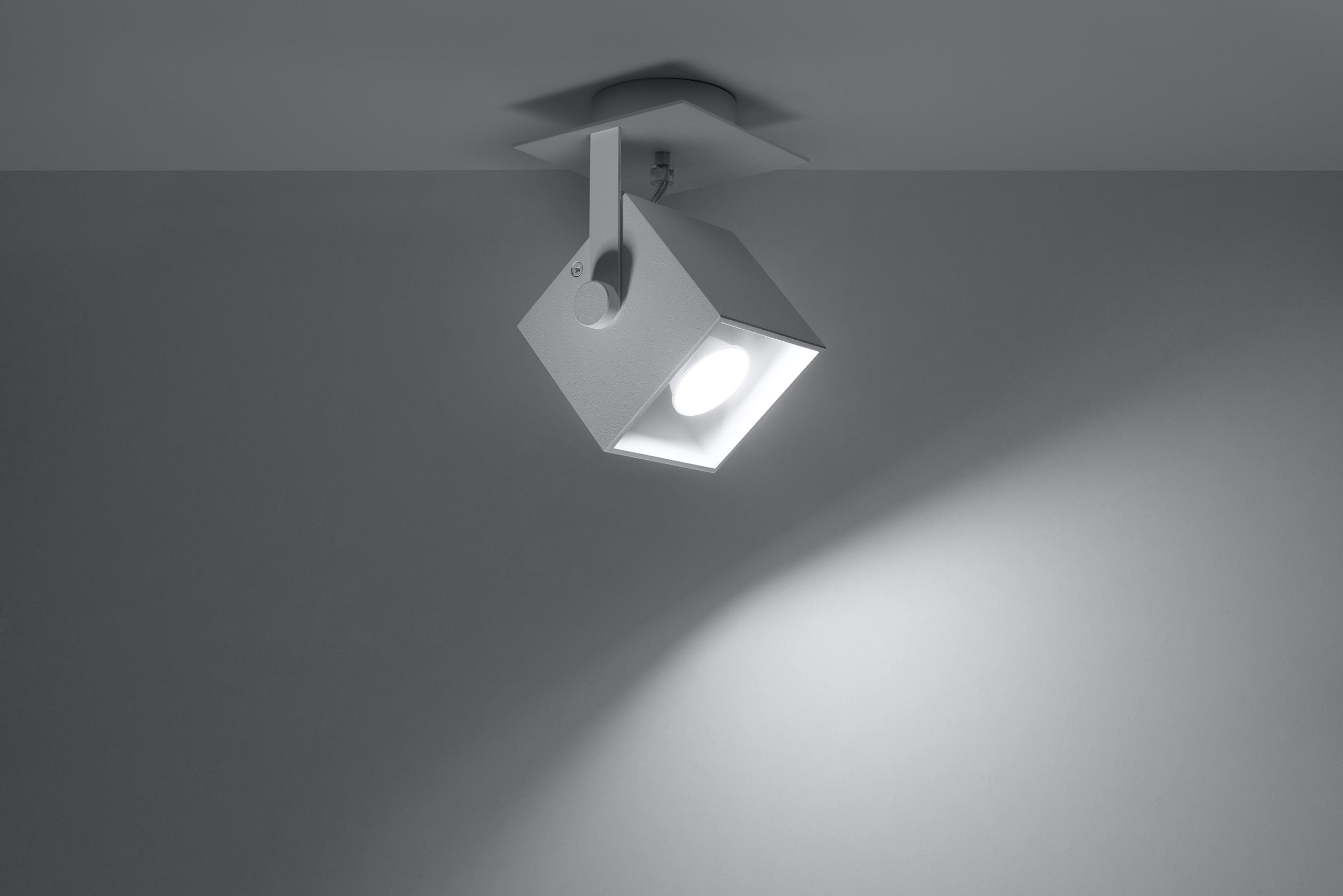 Plafon CEDRA 1 biały nowoczesne oświetlenie