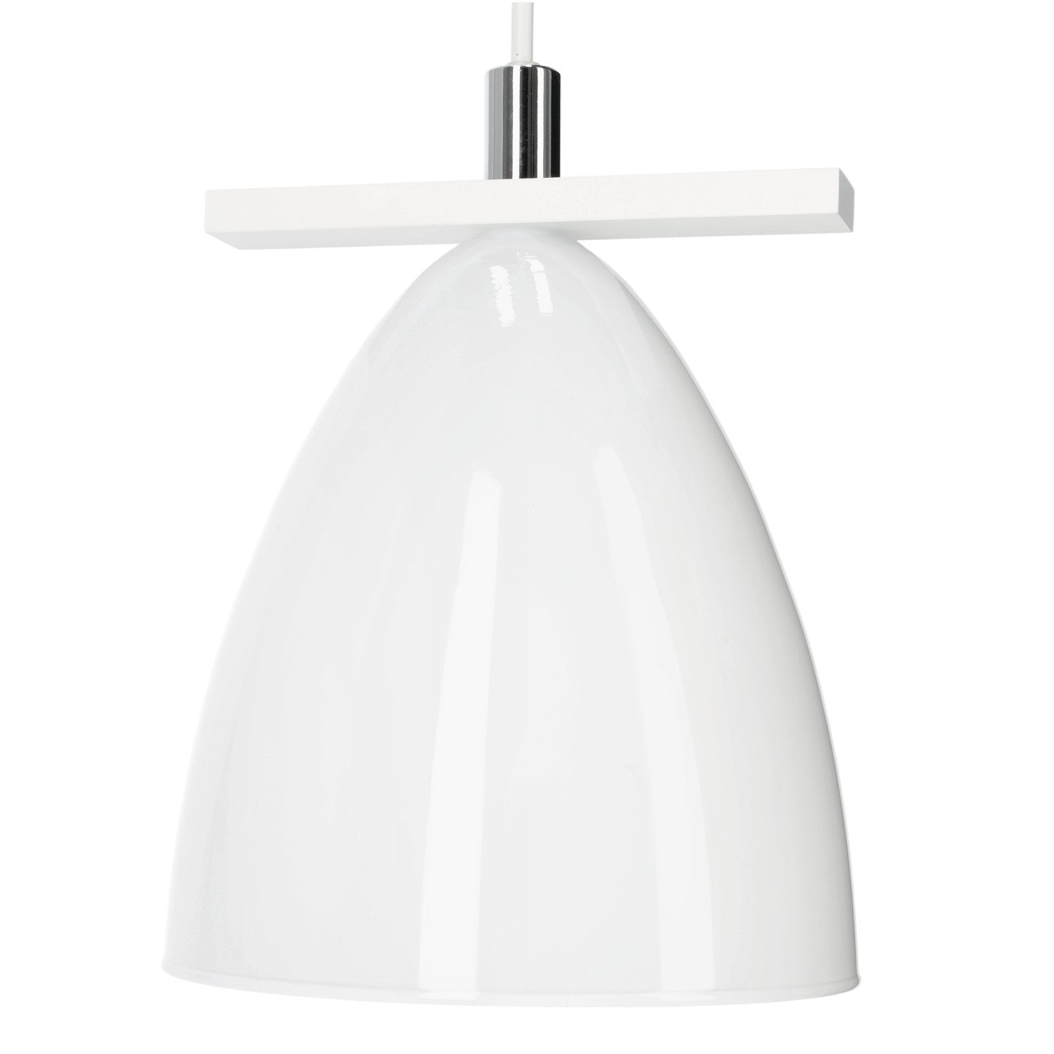 Lampa wisząca w białym kolorze ZWIS 1 PŁ trzonek E27 1 punkt światła