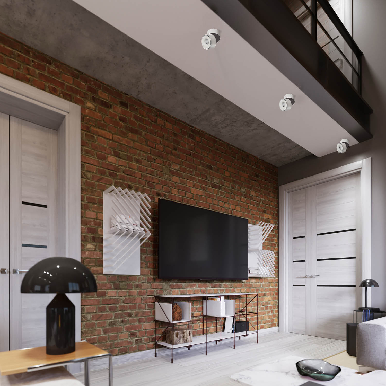 Oprawa Sufitowa Biała LED 10,5W barwa Ciepłobiała 3000K Ruchoma