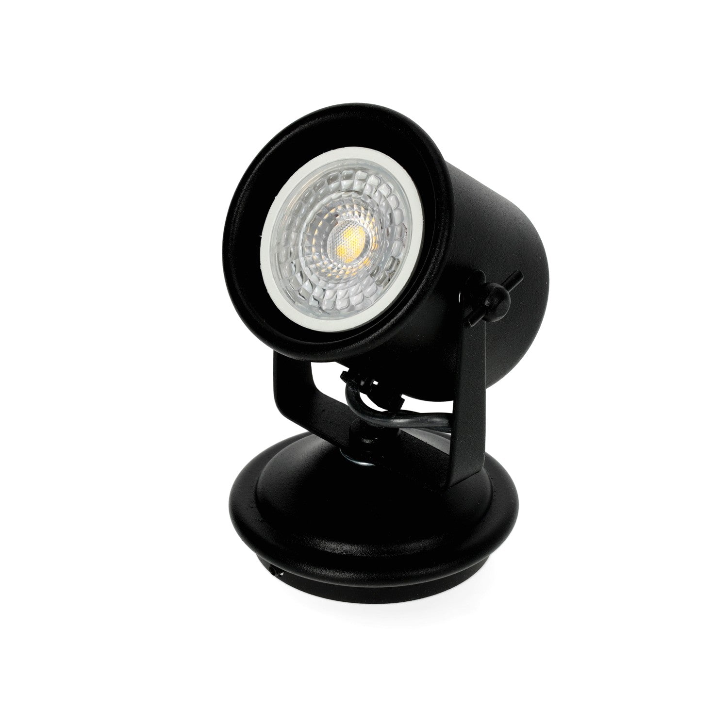 Plafon sufitowy czarny mat trzonek GU10 1 punkt światła