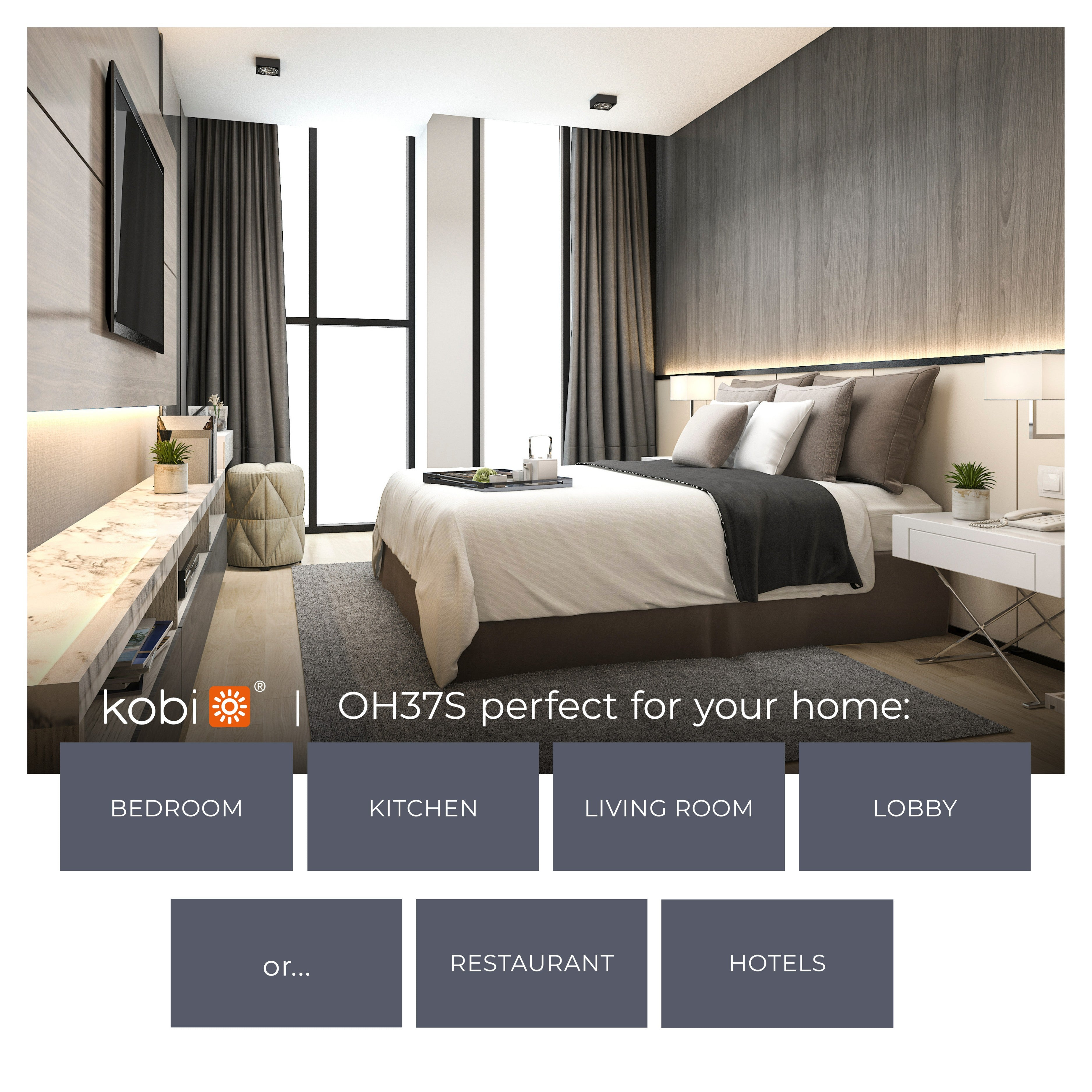 Oprawa do nadbudowania OH37 S biała Ruchoma