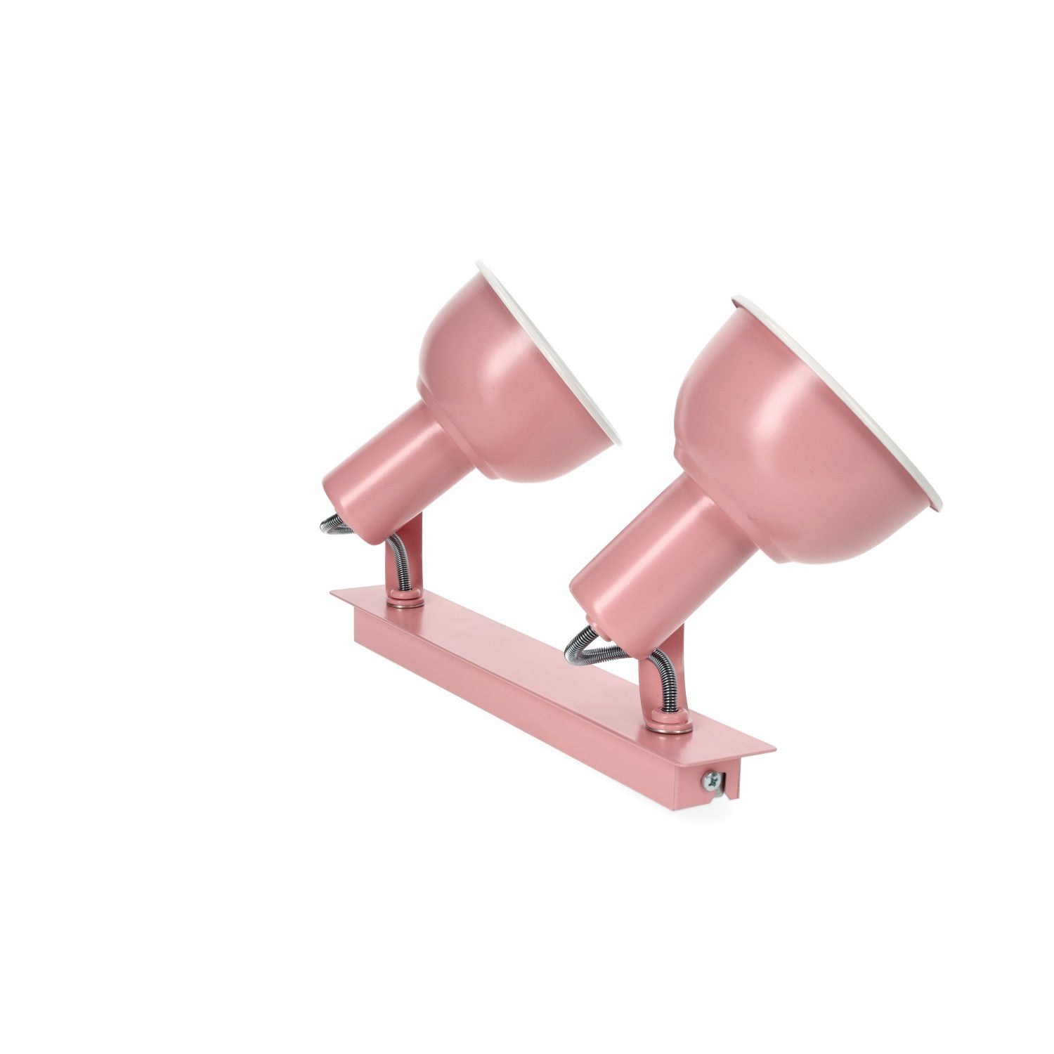 Kinkiet sufitowy plafon kolor różowy trzonek E27 2 punkty światła