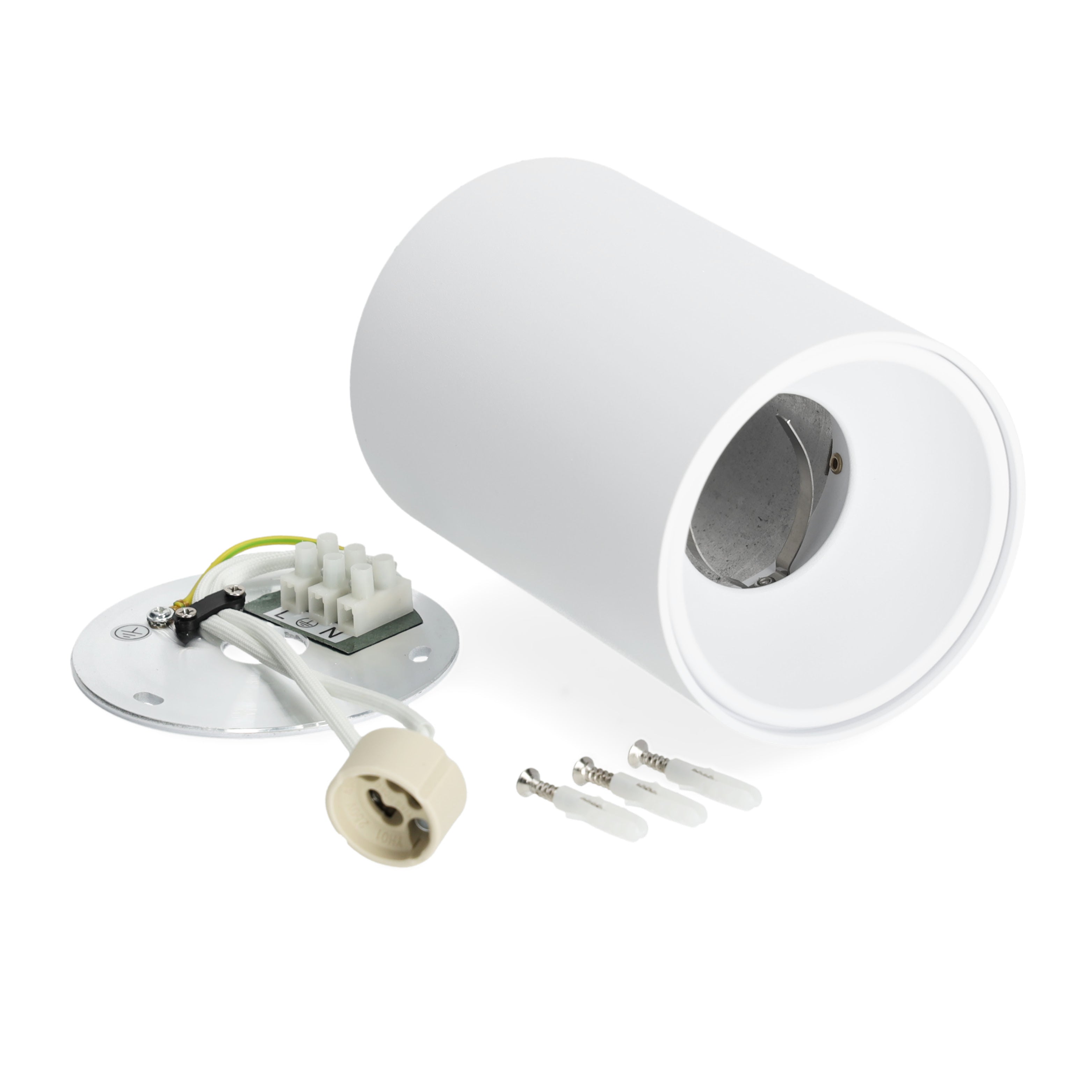 Sufitowa Oprawa Oświetleniowa Natynkowa Biała na GU10 TUBA