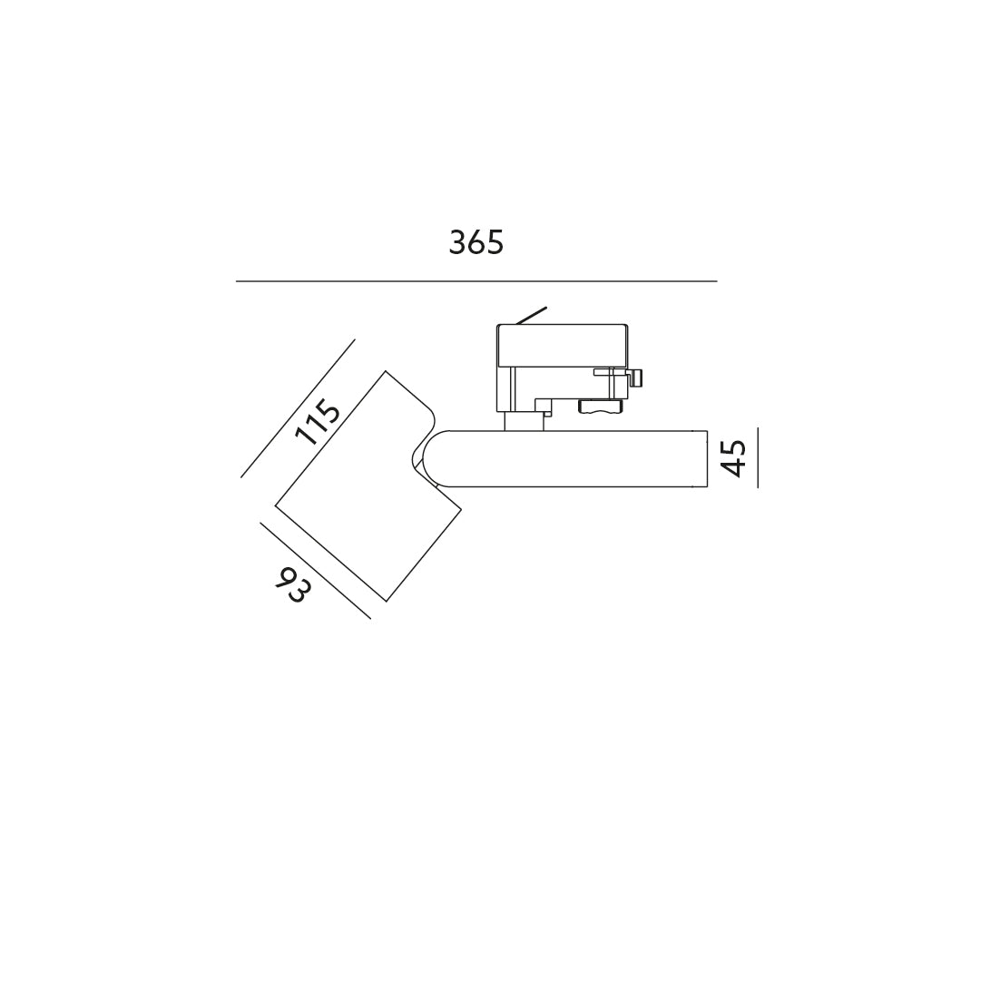 Reflektor szynowy NEXTRACK NT5 28W 24° barwa ciepłobiała 3000K CZARNY