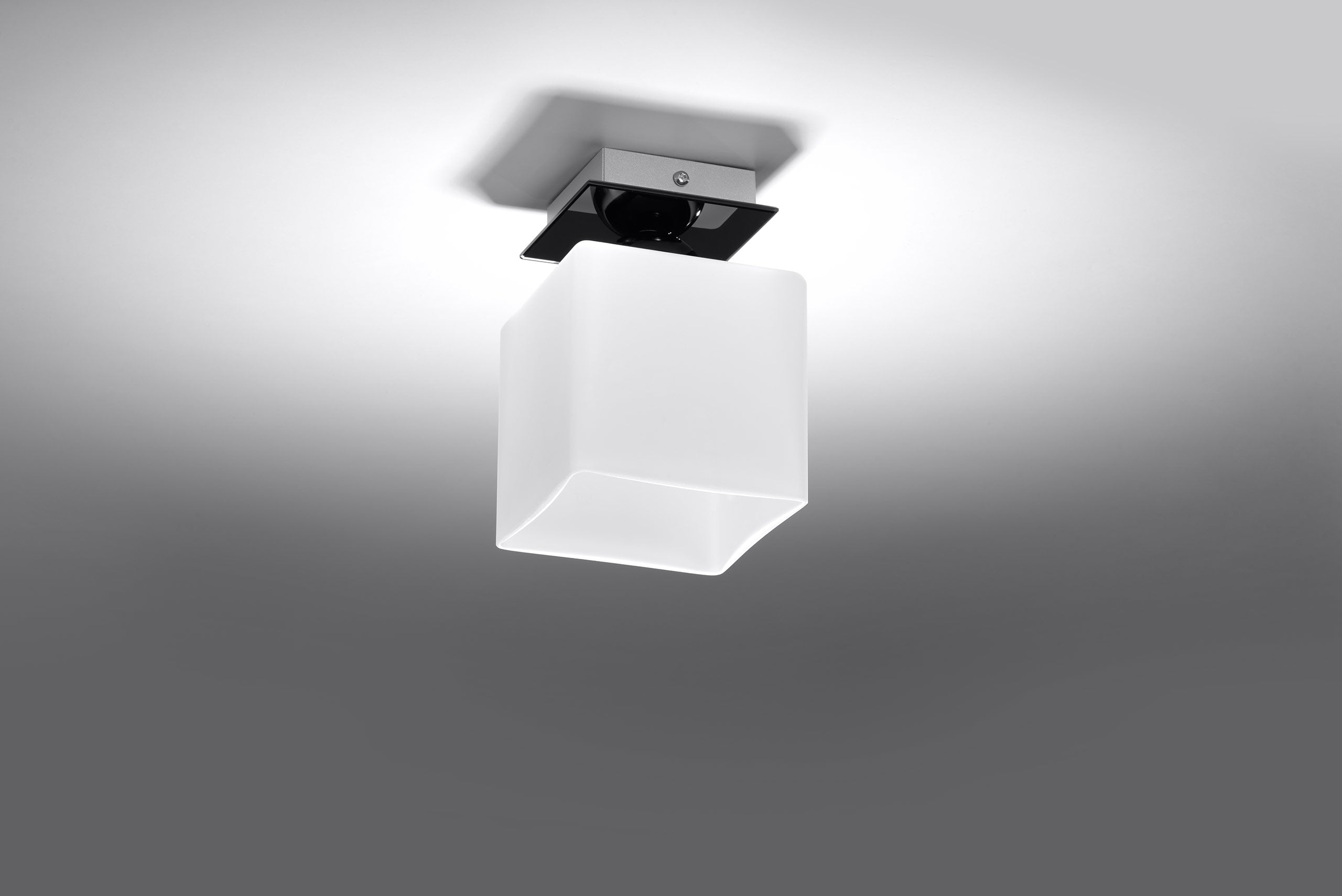 Nowoczesny Plafon PIAZZA 1 Czarny