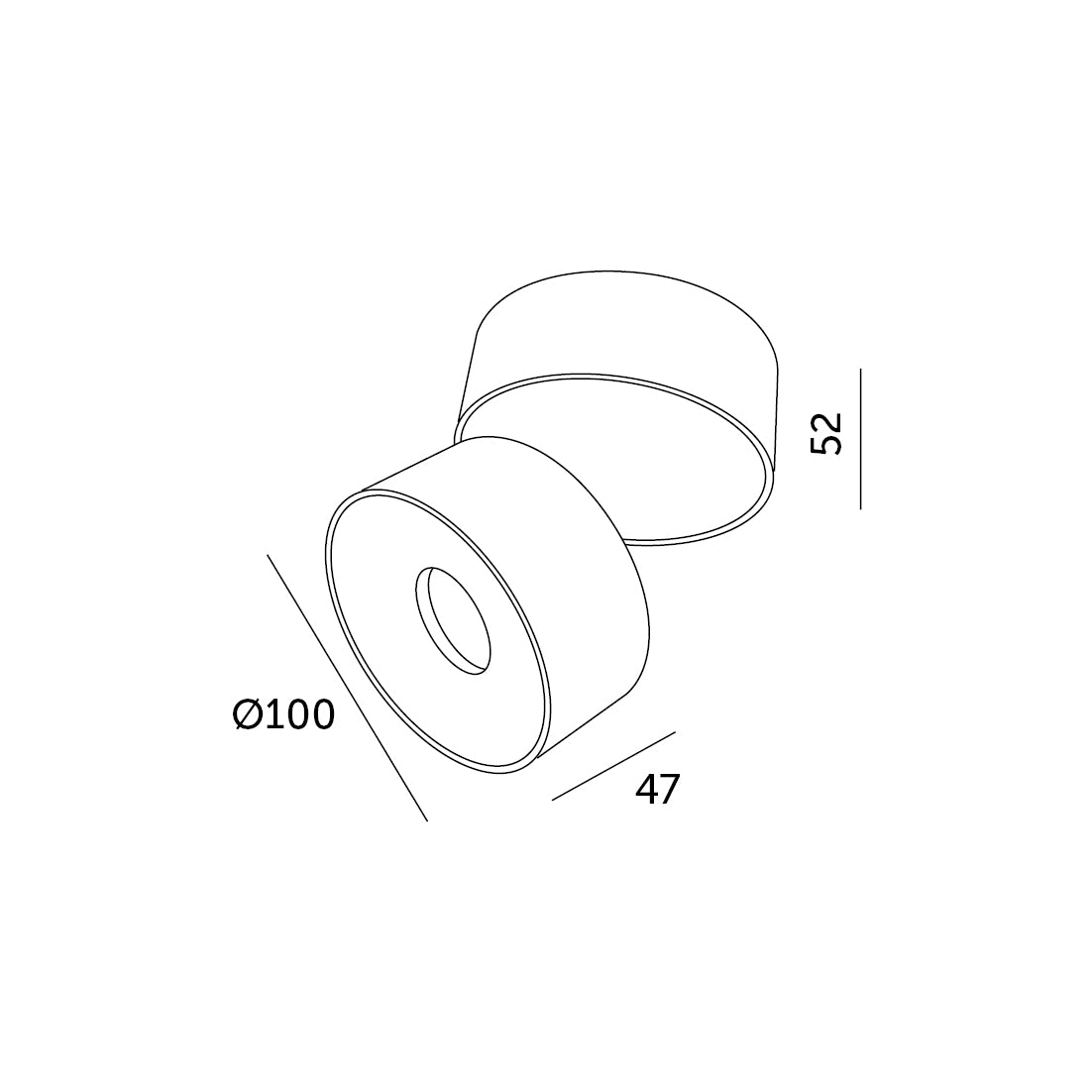 Czarna Oprawa Sufitowa LED 13,5W Ruchoma Barwa Ciepłobiała