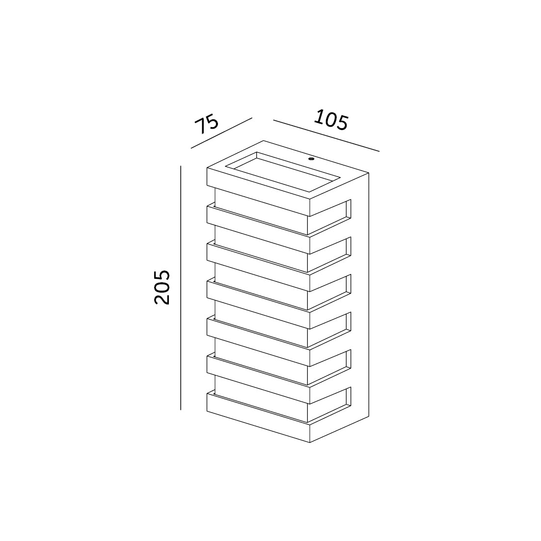 Lampa ogrodowa LED ENTERA P 10W KINKIET ścienny barwa neutralna CZARNY