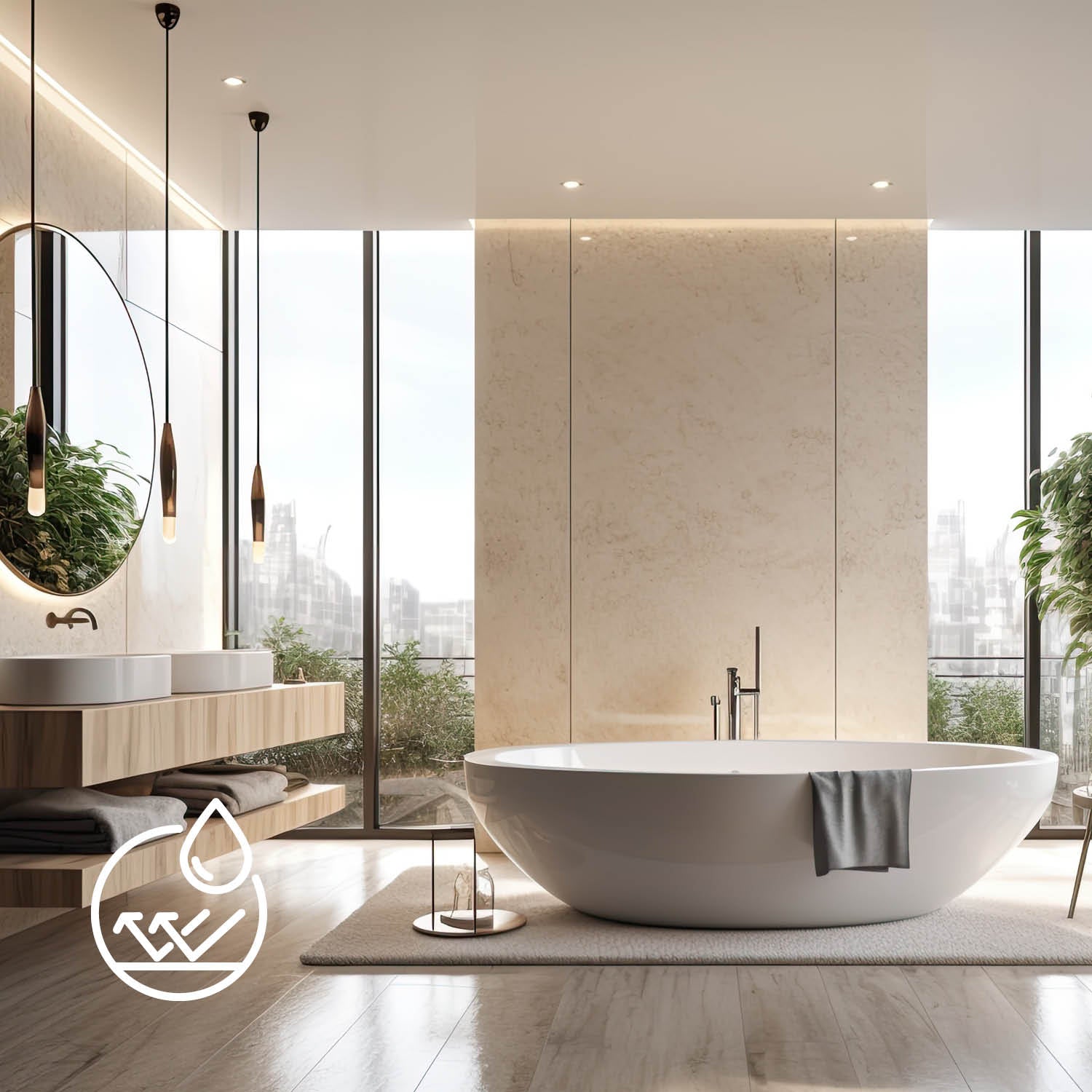 Oprawa hermetyczna OH34 do podbitki oczko halogen CHROM wpuszczana