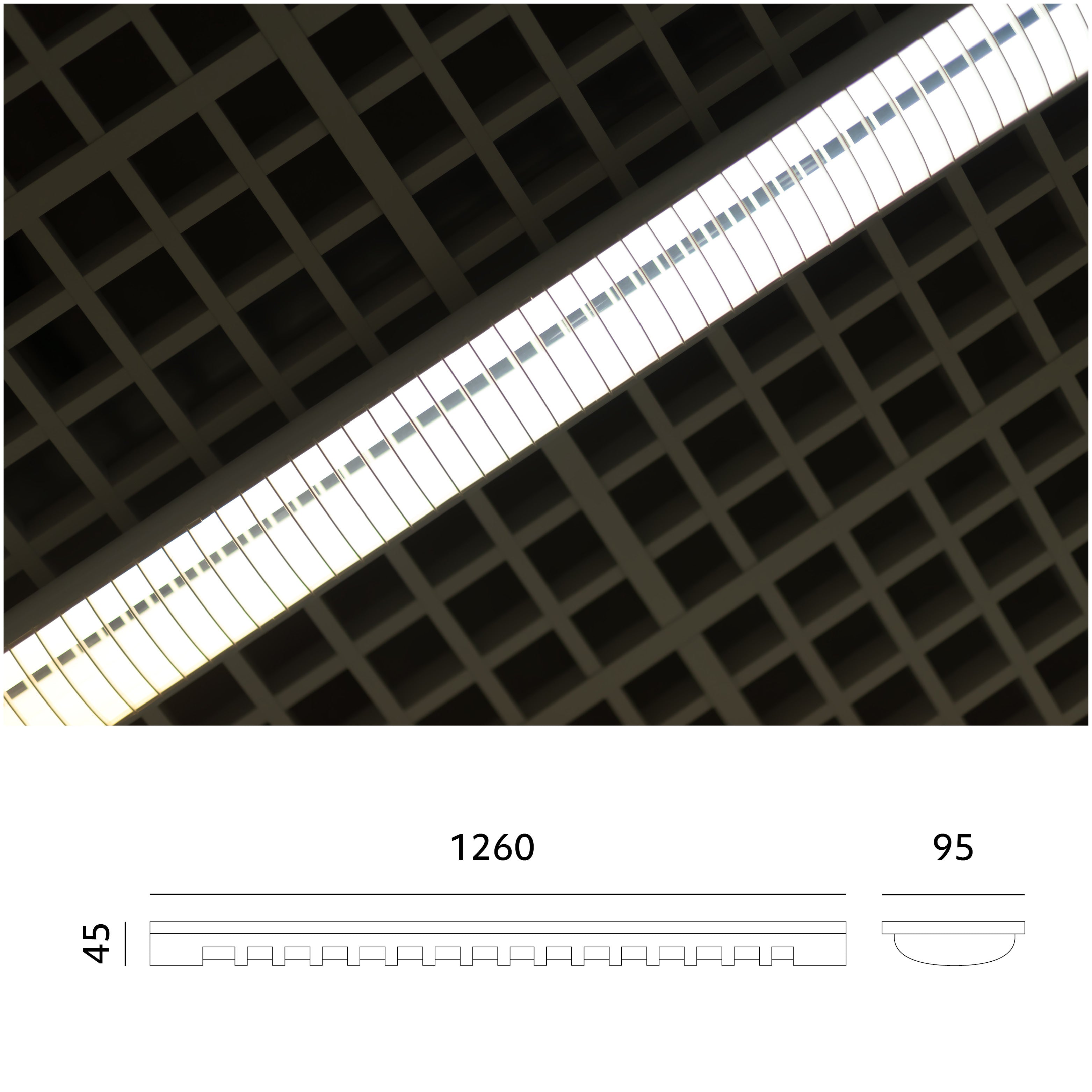 Ścienno-sufitowa oprawa Oprawa liniowa ZEBRA 1x120 na świetlówki LED T8