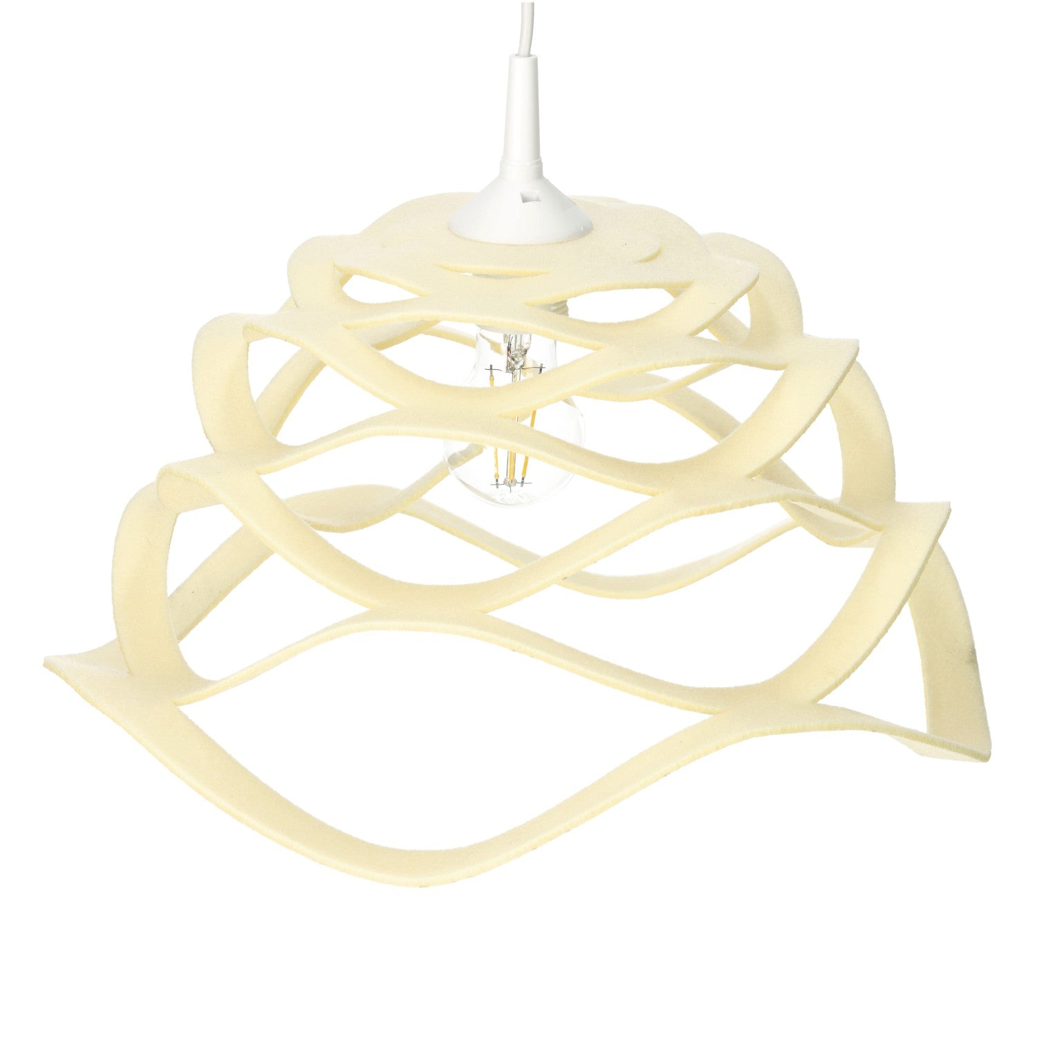 Lampa wisząca biała ZWIS 1 PŁ trzonek E27 1 punkt światła