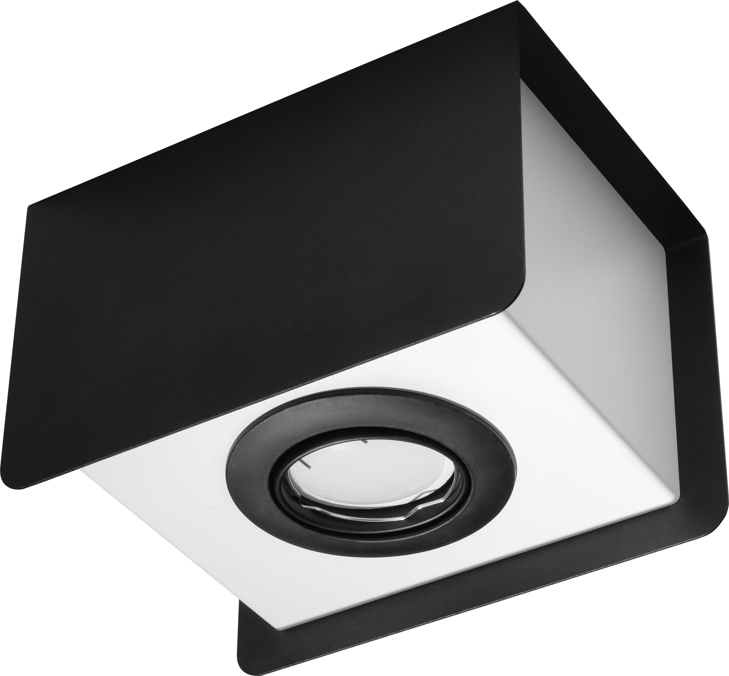 Plafon STEREO 1 Czarny GU10 nowoczesny design