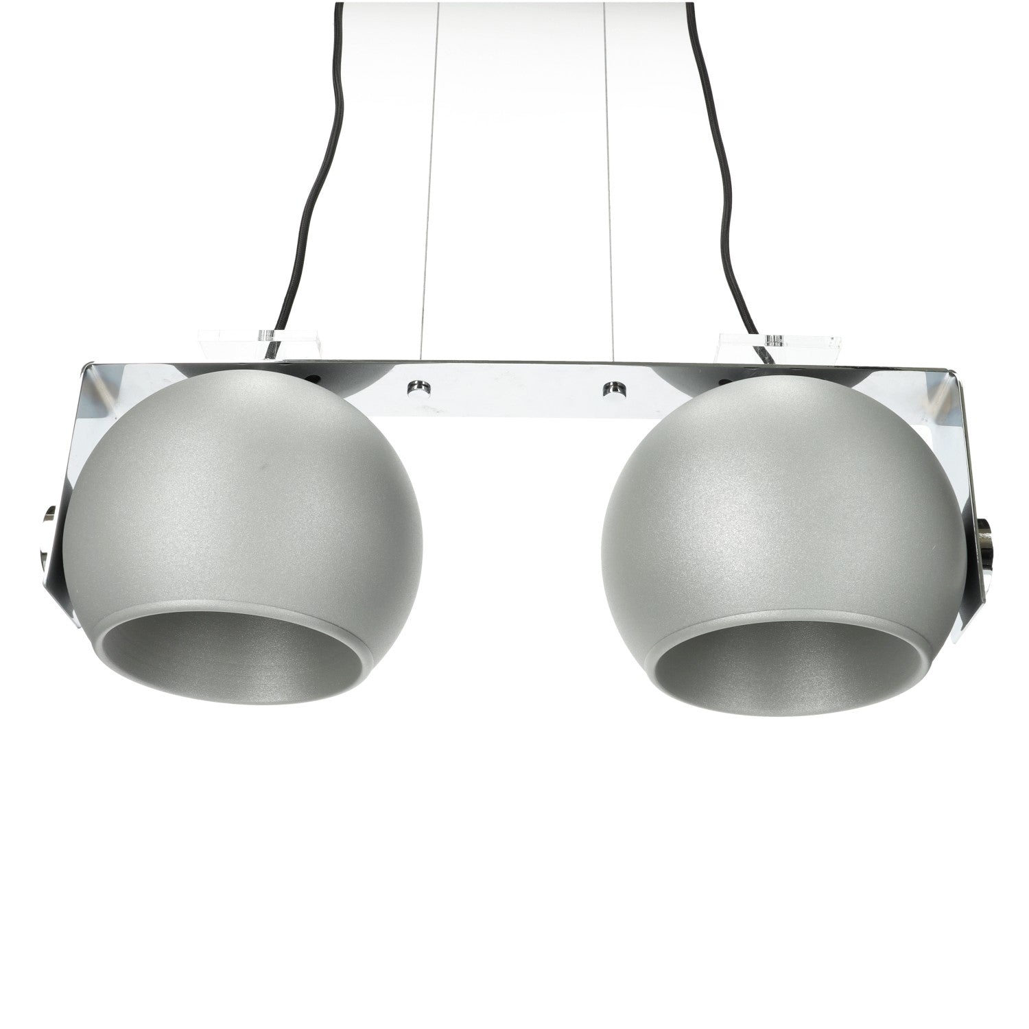 Lampa wisząca srebrna ZWIS 2 PŁ trzonek E27 2 punkty światła