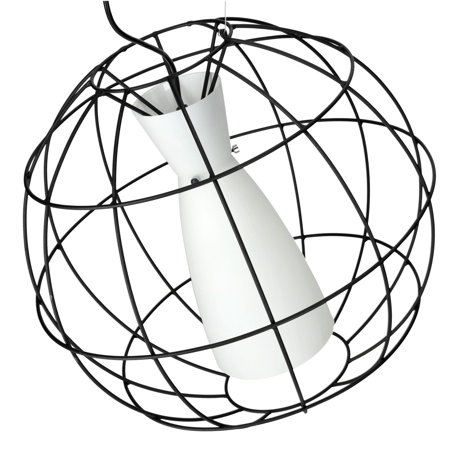 Lampa wisząca w kolorze czarnym ZWIS 1 PŁ trzonek E27 1 punkt światła