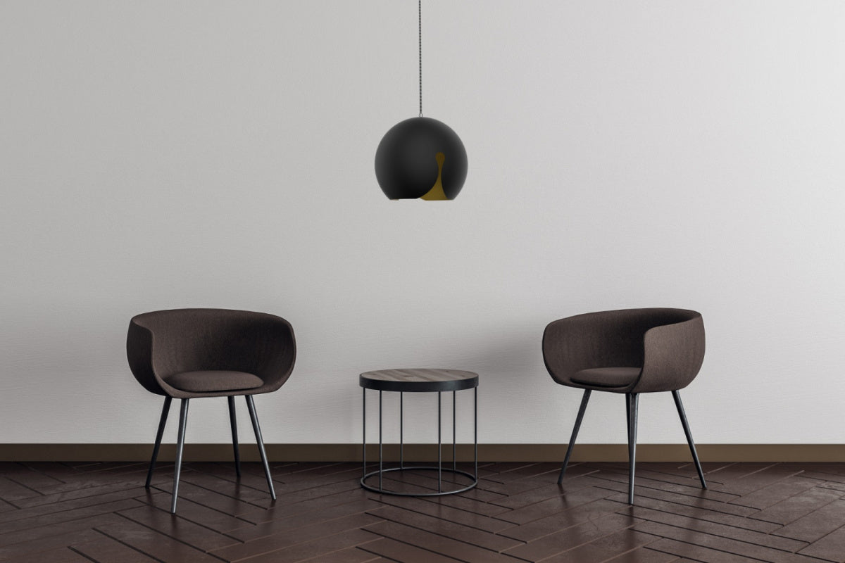 Lampa wisząca MALAGA w czarnym kolorze