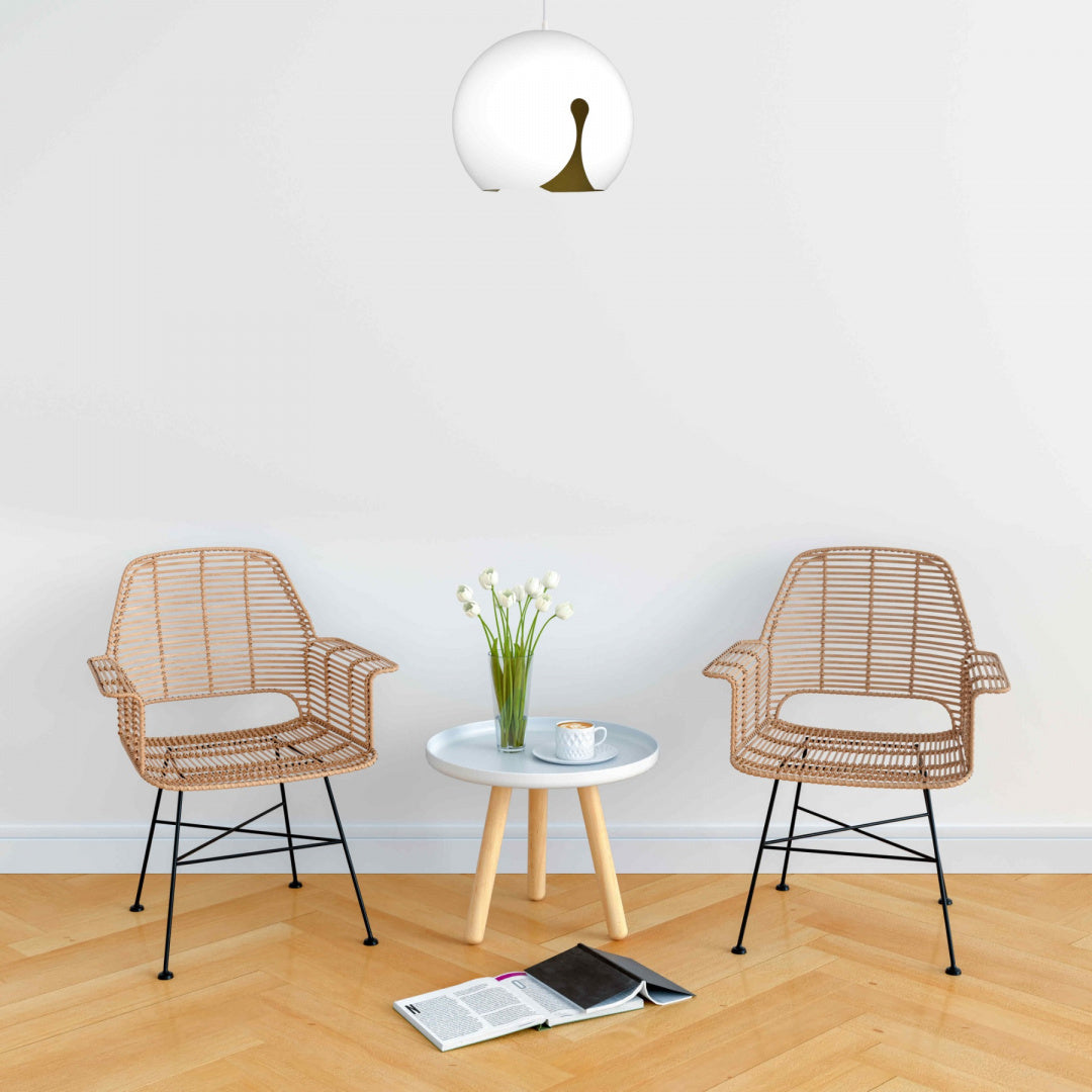 Lampa wisząca MALAGA w białym kolorze