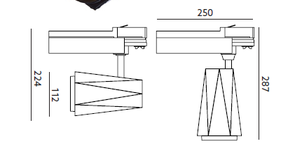 Reflektor szynowy NEXTRACK NT4 35W 15° barwa ciepłobiała 3000K CZARNY