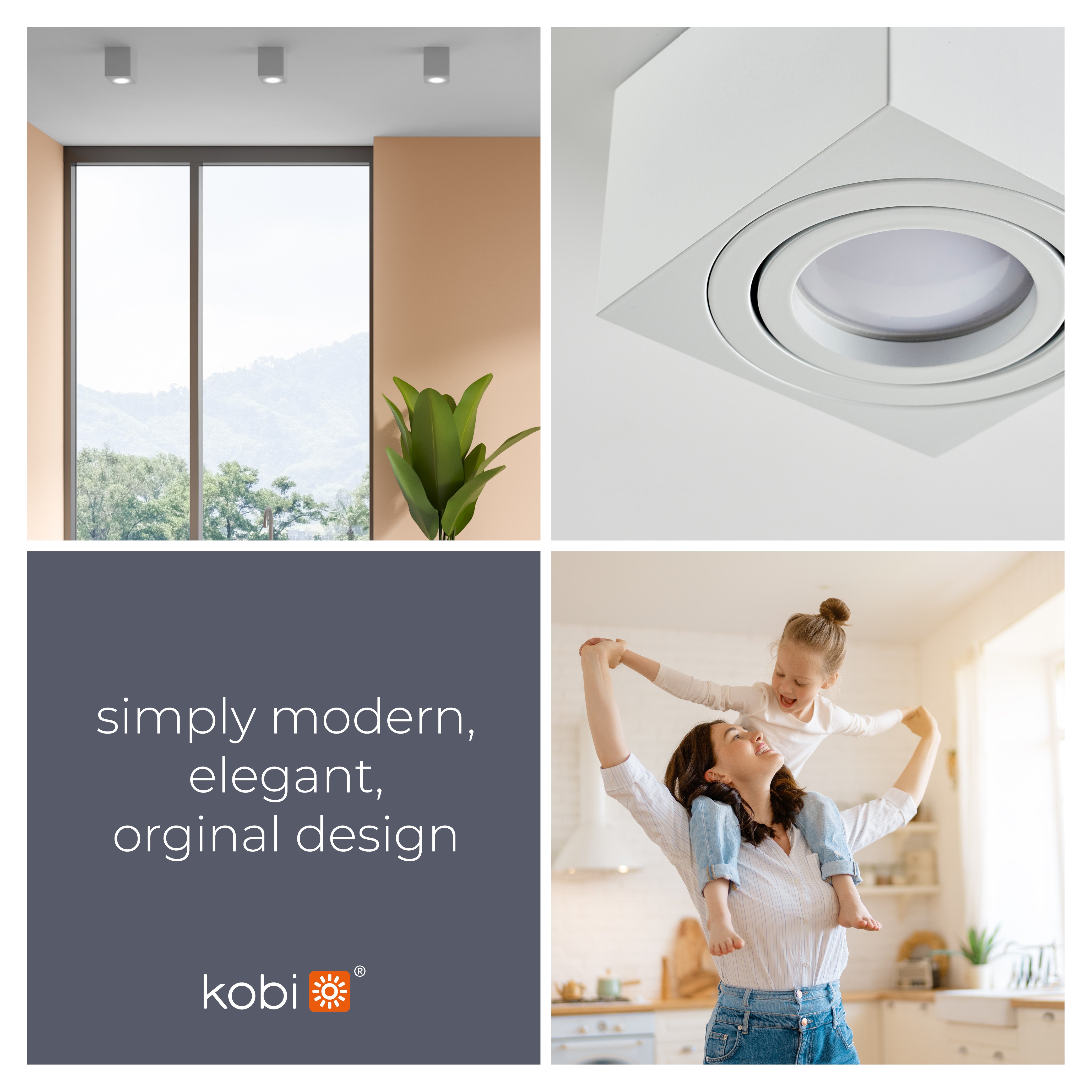 Oprawa do nadbudowania OH37 S biała Ruchoma