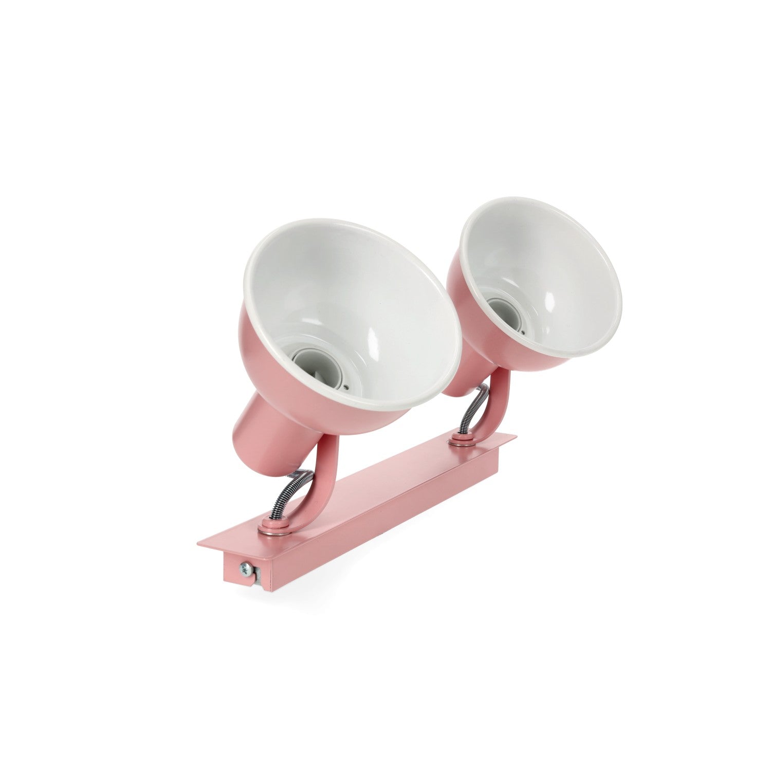 Kinkiet sufitowy plafon kolor różowy trzonek E27 2 punkty światła