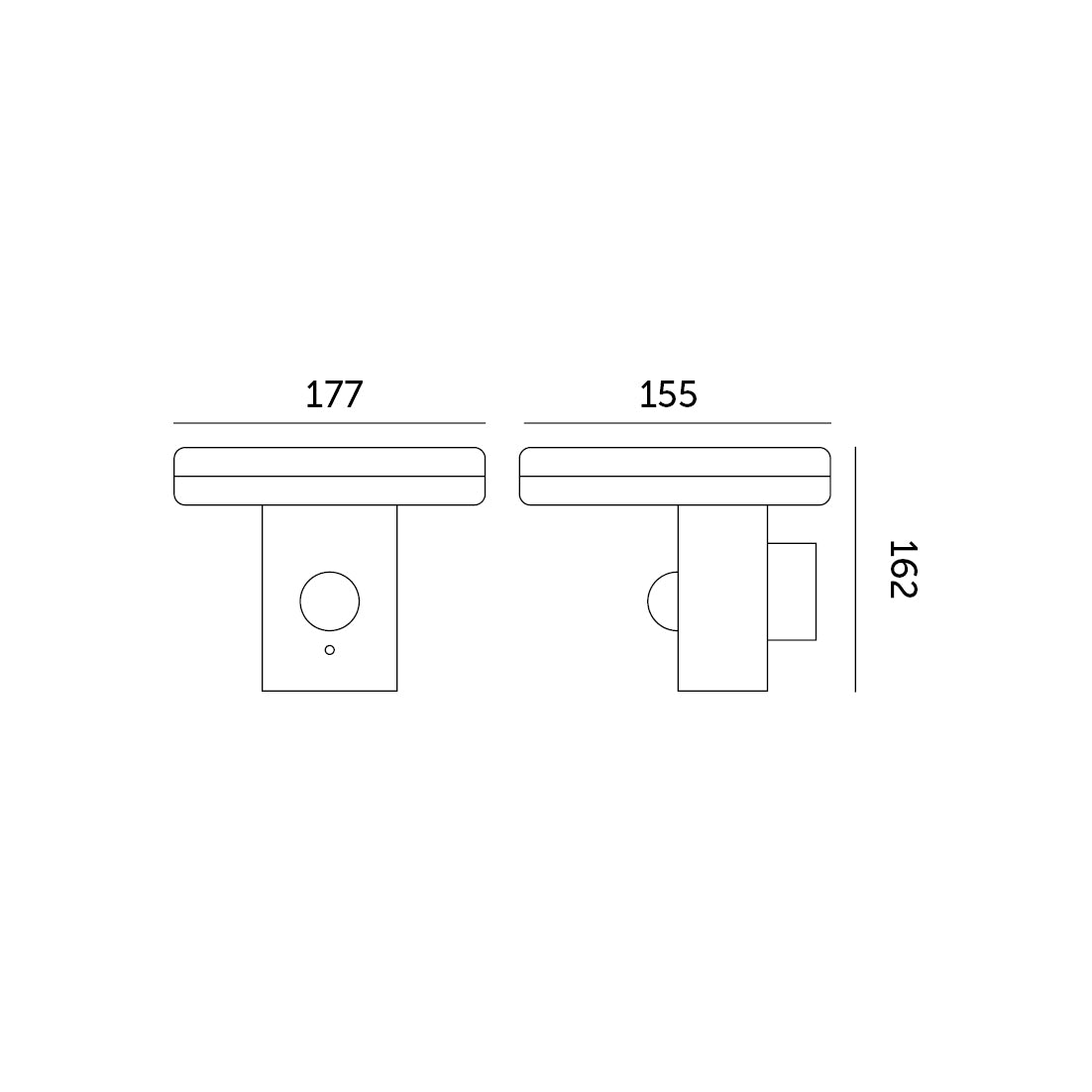Zestaw 2x lampa ogrodowa LED SOLARIS 3 5,5W barwa NEUTRALNA wymiary