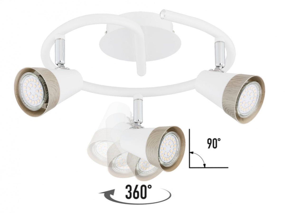 Lampa sufitowa spot 3xGU10 ROX 1333