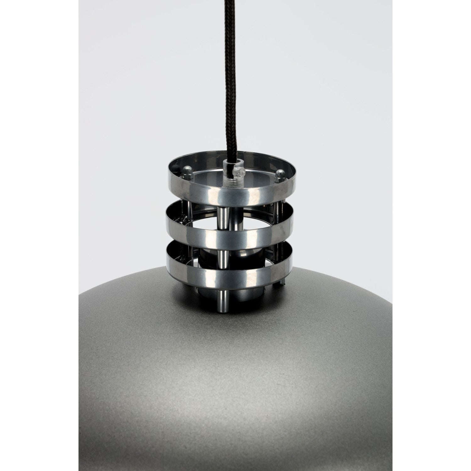 Lampa wisząca metalowa loft srebrna Sigma Lighting WAWA spirala